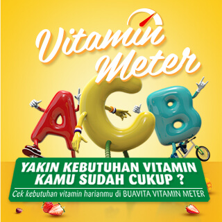 Yakin Kebutuhan Vitamin Kamu Sudah Cukup? Cek kebutuhan vitamin harianmu di BUAVITA VITAMIN METER